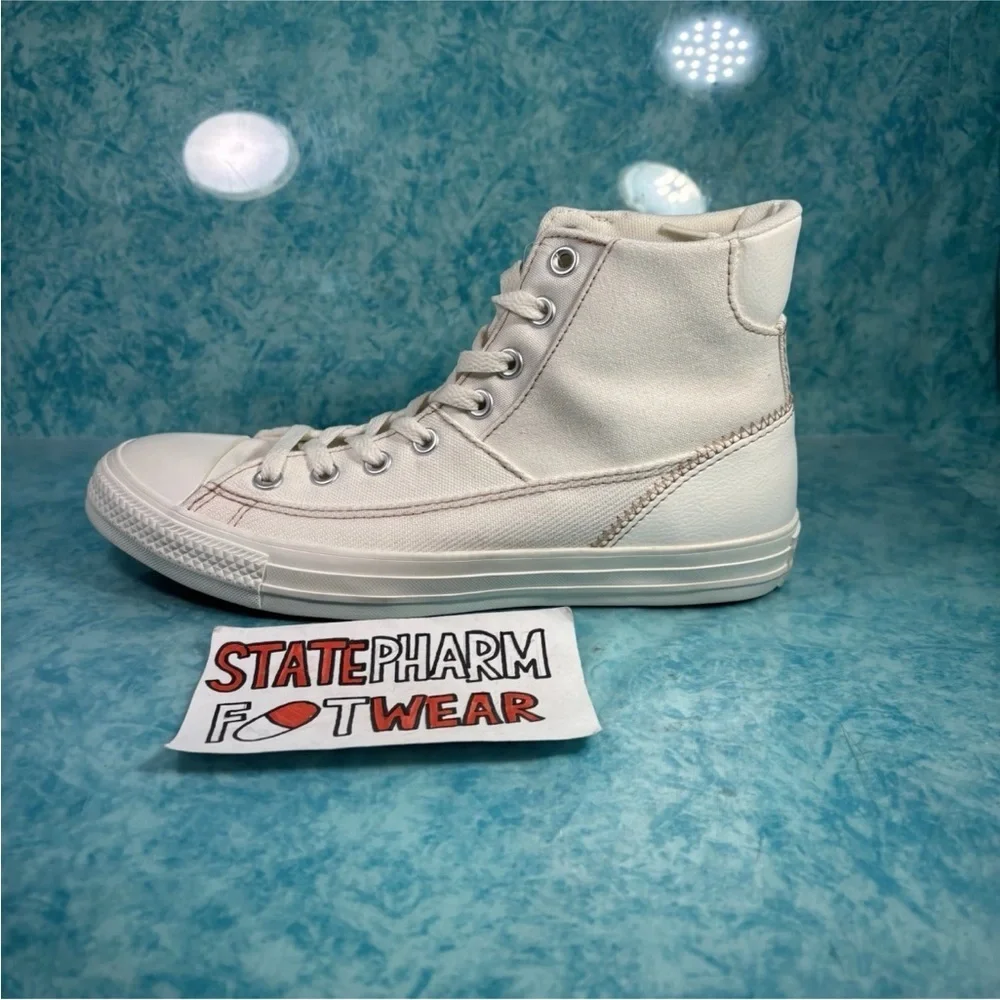 Converse Chuck Taylor CTAS Patchwork  Men’s White High Top Shoes Sneakers 8 - Picture 4 of 5
